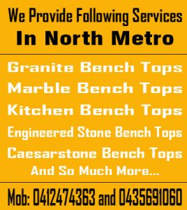 Granite Bench Tops North Metro Kitchen Bench Tops North Metro Marble Bench Tops North Metro Engineered Stone Bench Tops North Metro Caesarstone Bench Tops North Metro