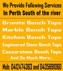 Granite Bench Tops Perth South of the river Kitchen Bench Tops Perth South of the river Marble Bench Tops Perth South of the river Engineered Stone Bench Tops Perth South of the river Caesarstone Bench Tops Perth South of the river
